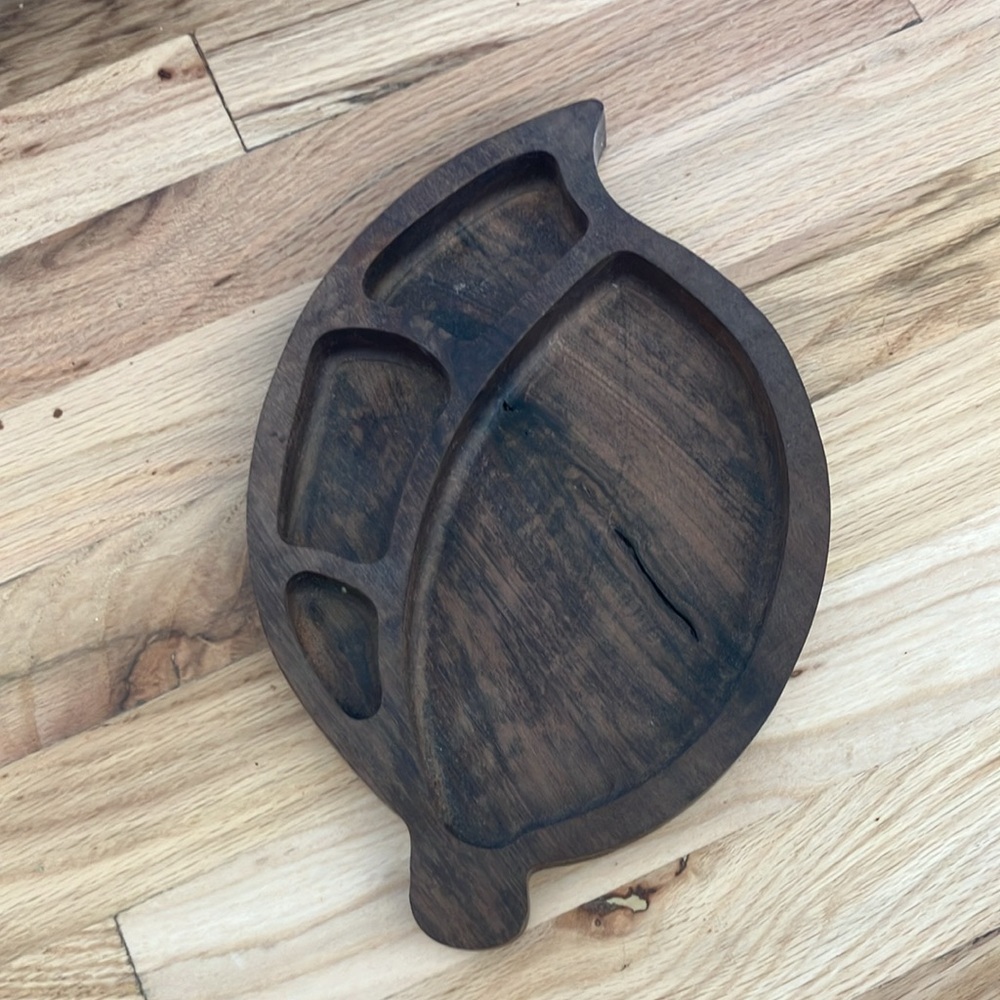 Wooden Leaf Sorting Bowl / Plate Decor